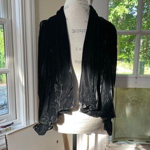 Vintage Black Velvet ALEX Evenings Coat